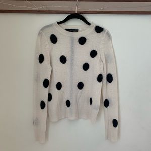 360 Cashmere polka dot sweater xs